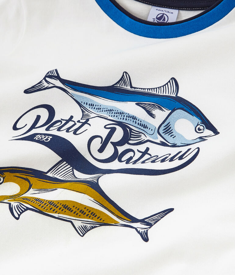 T-shirt bambino maniche corte bianco