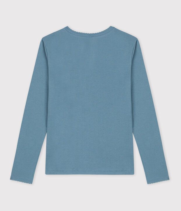 T-shirt L'ICONIQUE cocotte in cotone donna blu