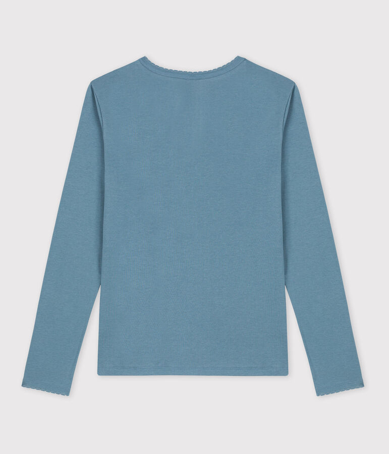 T-shirt L'ICONIQUE cocotte in cotone donna blu