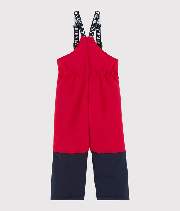 Pantaloni da sci ragazzo/ragazza rosso/blu