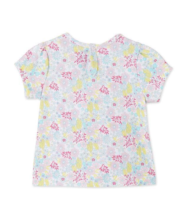 T-shirt b&eacute;b&eacute; fille imprim&eacute; bianco/multicolore