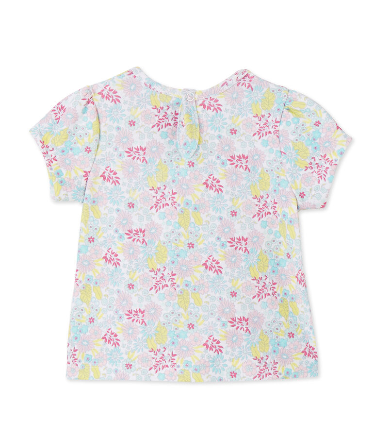 T-shirt b&eacute;b&eacute; fille imprim&eacute; bianco/multicolore