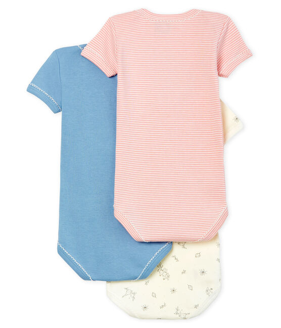 Trio body manica corta bebè bambina variante 1