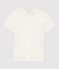 T-shirt bambina a maniche corte in cotone bianco MARSHMALLOW