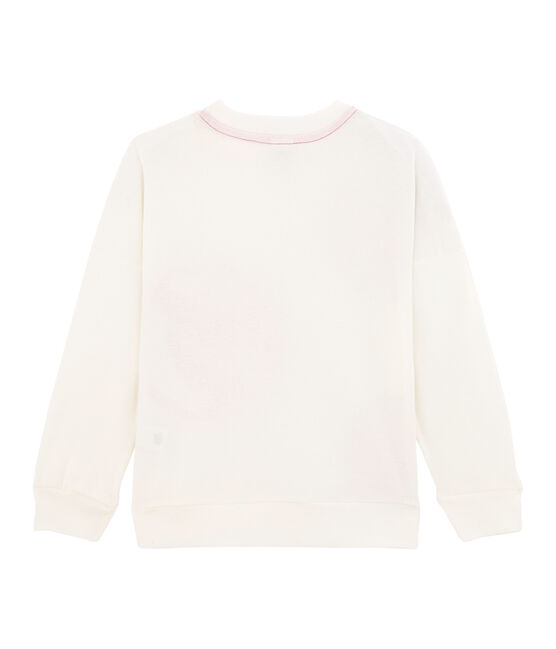 Felpa bambino - bambina bianco MARSHMALLOW/giallo EBLOUIS