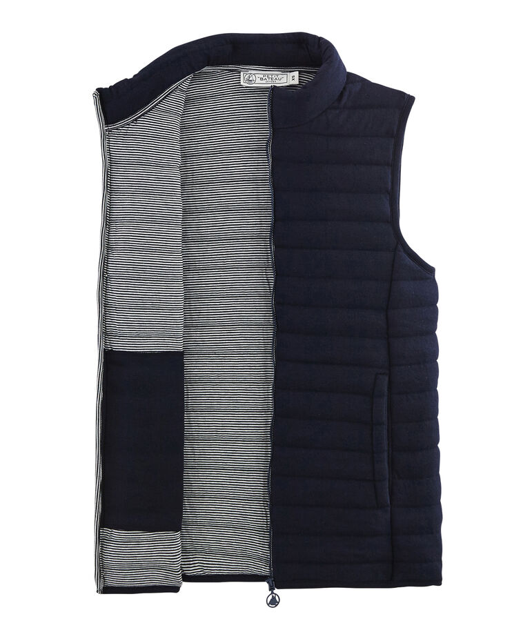 Piumino senza maniche in tubique donna blu