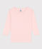 T-shirt a maniche lunghe bambina in cotone rosa MINOIS