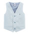 Gilet senza maniche blu FONTAINE/bianco MARSHMALLOW