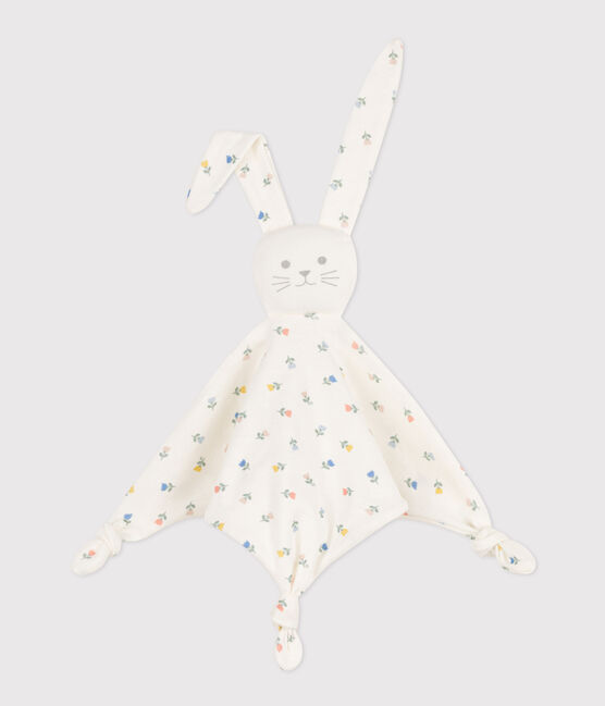 Doudou a fiori in cotone bianco MARSHMALLOW/bianco MULTICO