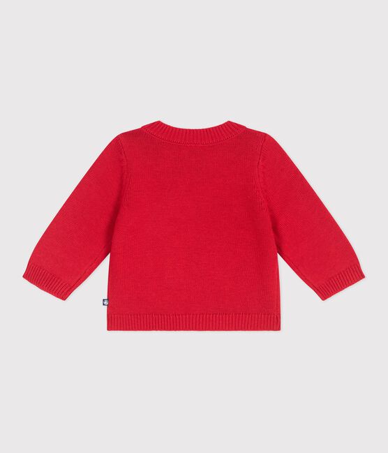 Pullover in maglia di misto lana e cotone con cavallo stampato neonato rosso TERKUIT/ AVALANCHE