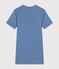 Camicia da notte in cotone traforato donna blu BEACH