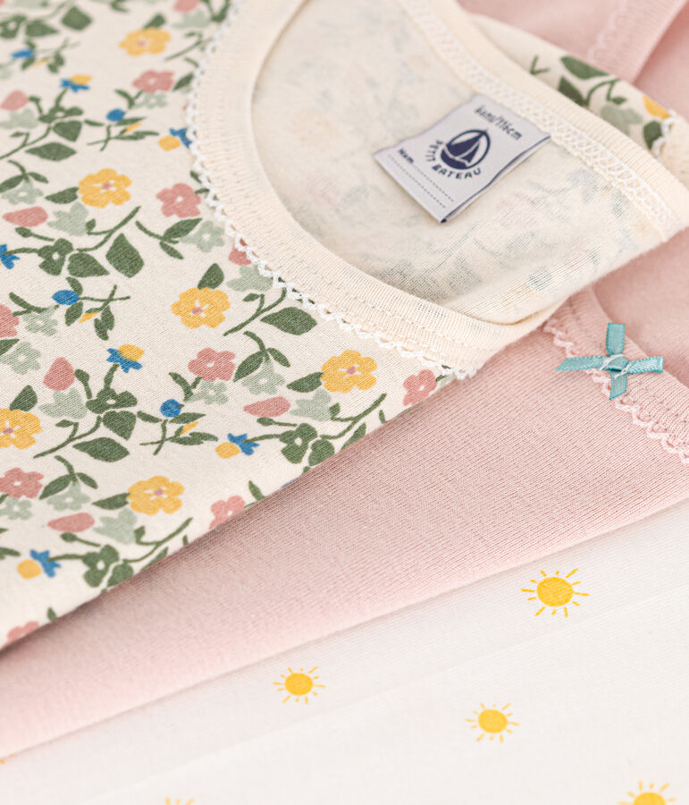 Confezione da 3 t-shirt bambino a maniche corte in cotone multicolore