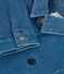Camicia neonato in denim tinta unita blu DENIM CLAIR