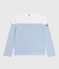 Marinière a maniche lunghe in cotone donna bianco MARSHMALLOW/blu ALASKA