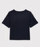 T-shirt LE BOXY in cotone donna blu SMOKING