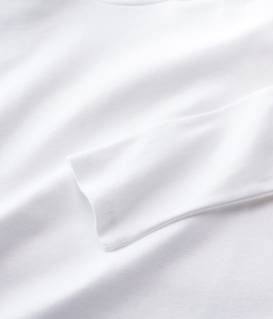 T-shirt lupetto L'ICONIQUE in cotone donna bianco ECUME