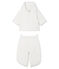 Tutina da pilota 3 in 1 bebè in ciniglia bianco MARSHMALLOW