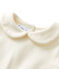 Body bebé femmina con colletto claudine beige COQUILLE