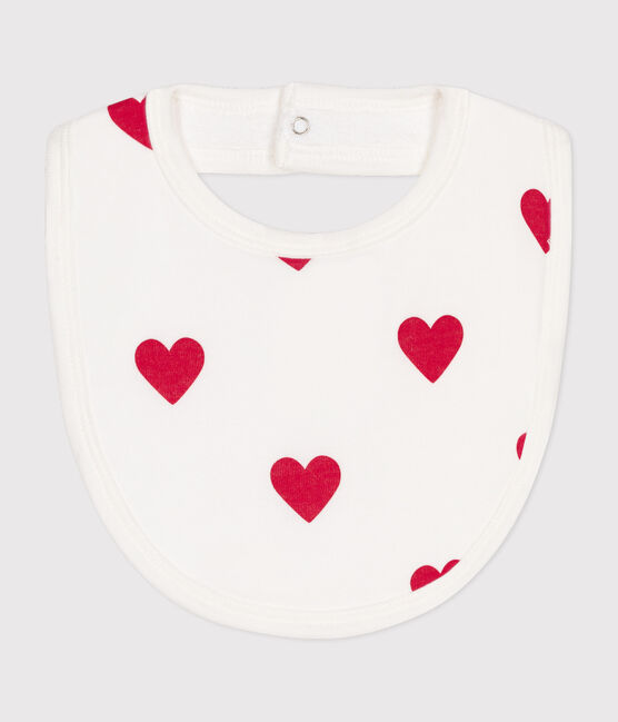 Bavaglino neonato bianco MARSHMALLOW/rosso TERKUIT