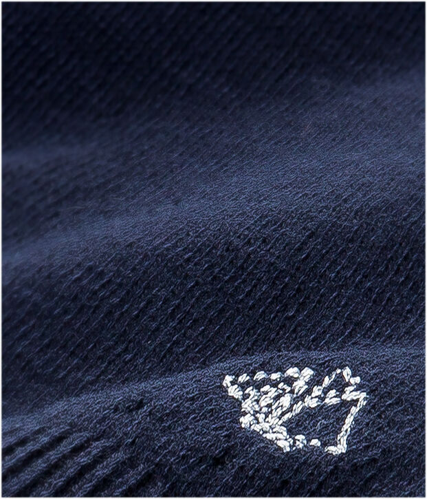 Cardigan beb&eacute; femmina in cotone blu