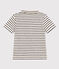 Polo a maniche corte in cotone bambino bianco AVALANCHE/blu SMOKING