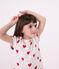 Camicia da notte bambina in cotone motivo cuore bianco MARSHMALLOW/rosso TERKUIT