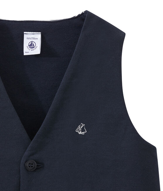 Gilet smanicato per bambino blu SMOKING