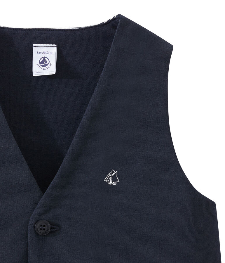 Gilet smanicato per bambino blu