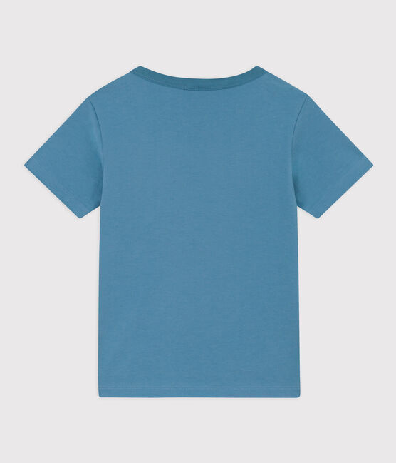 T-shirt  maniche corte in cotone bambino verde LAVIS/blu VERDE