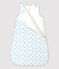Sacco nanna barche bebè in cotone biologico bianco MARSHMALLOW/blu COOL