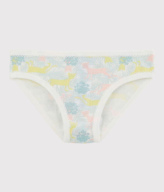 La mutandina in cotone per bambina bianco MARSHMALLOW/bianco MULTICO