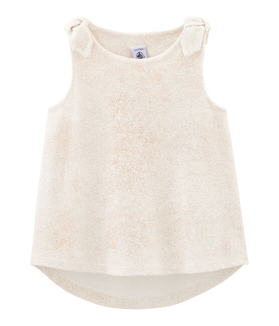 Canottiera bambina bianco MARSHMALLOW/rosa COPPER