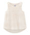 Canottiera bambina bianco MARSHMALLOW/rosa COPPER