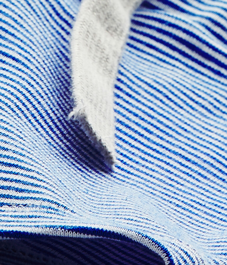 Short beb&eacute; bambino rigato blu PERSE/bianco MARSHMALLOW