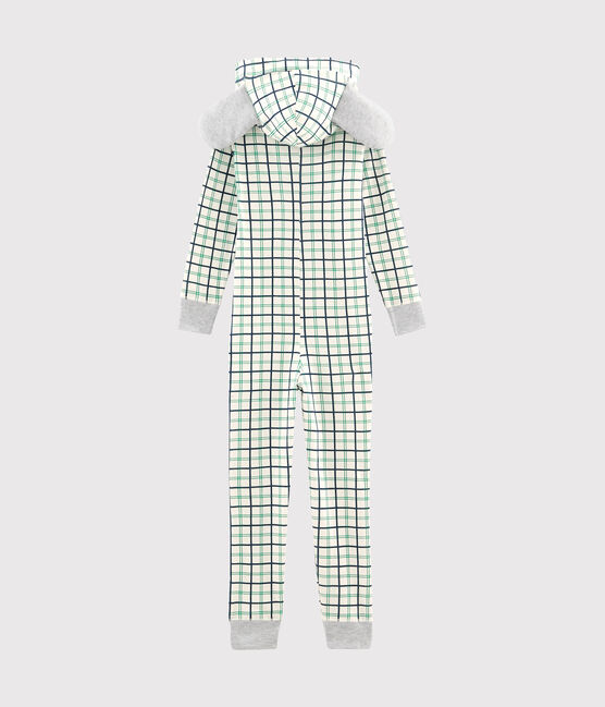 Tutina lunga da bambino a costine bianco MARSHMALLOW/bianco MULTICO