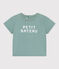 T-shirt a maniche corte in cotone tinta unita neonato verde PAUL
