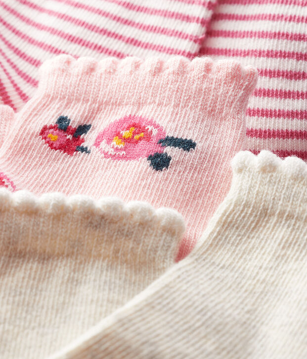 Confezione da 3 paia di calzini beb&egrave; multicolore