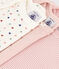 Confezione da 3 body bebè a maniche corte in cotone con mini cuori variante 1