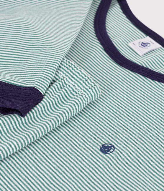 Pigiama in cotone a righe bambino ESTRAGON/ MARSHMALLOW