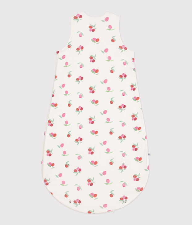 Sacco nanna neonato in cotone a fiori TOG 0,5 bianco/multicolore