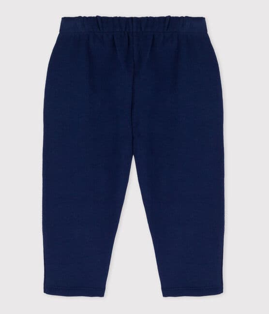 Pantaloni in tessuto felpato per neonati blu MEDIEVAL