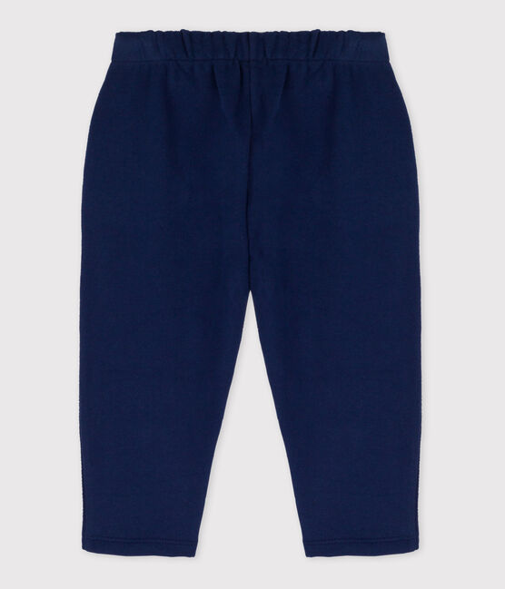 Pantaloni in tessuto felpato per neonati blu MEDIEVAL
