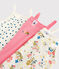 Confezione da 3 canottiere con spalline bambina fantasia pantera in cotone variante 1