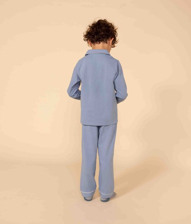 Pigiama bambino in jersey blu