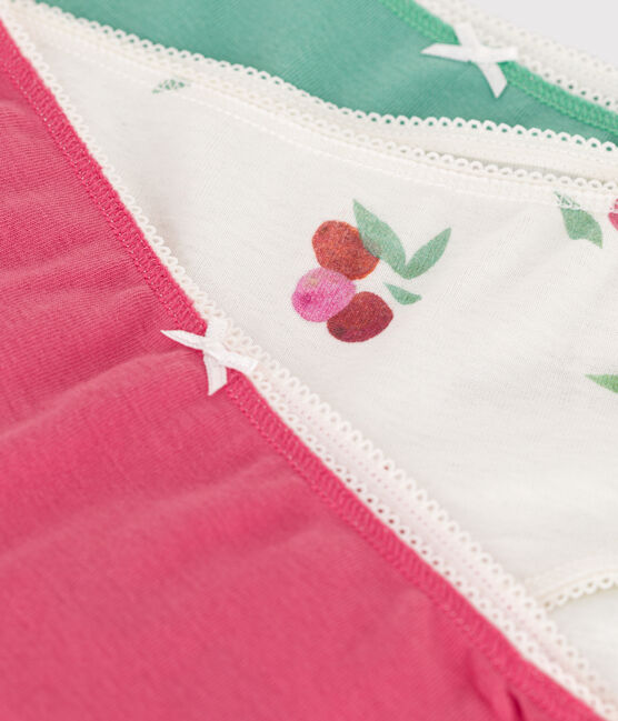 Confezione di 3 shorty in cotone con frutti stampati bambino variante 1