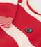 Felpa bambino unisex in cotone a righe rosso AURORA/ AVALANCHE