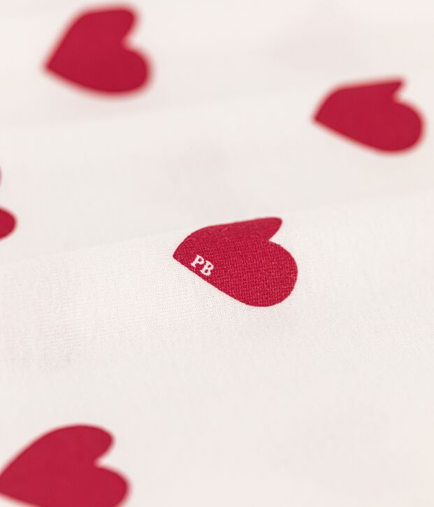 Nuisette in cotone Donna bianco/rosso