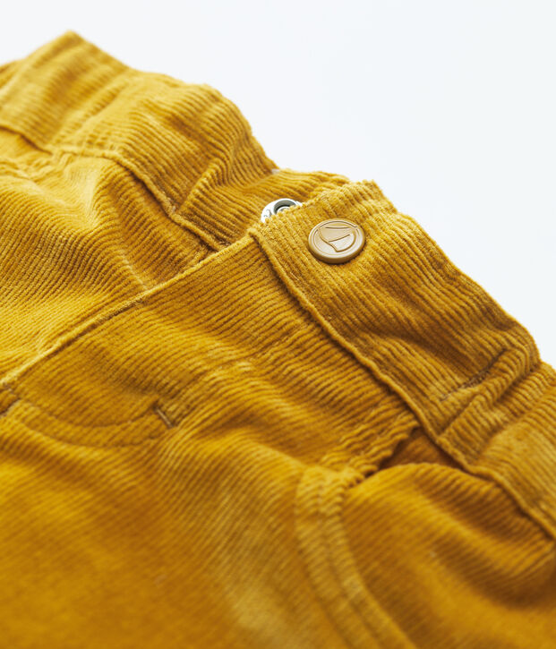 Pantalone in velluto beb&egrave;. giallo