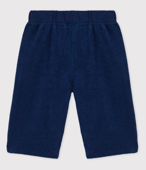 Bermuda in spugna bouclette bambino blu MEDIEVAL
