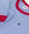 Pigiama in cotone a righe bambino blu/bianco